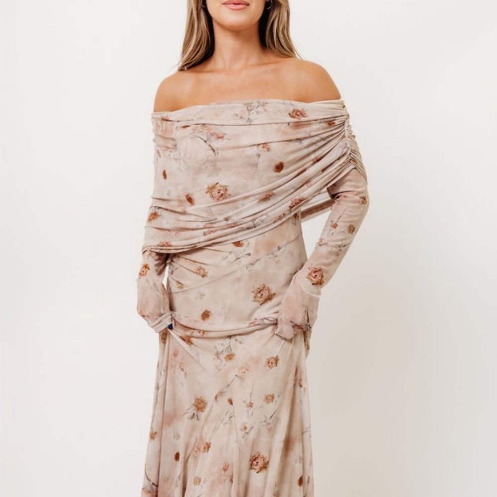 Floral Maxi Dress - Size Large